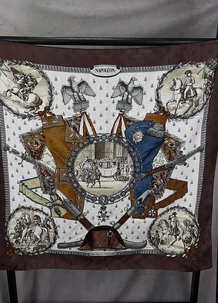 Шовковий хустка hermès carré 90 “napoléon” philippe ledoux