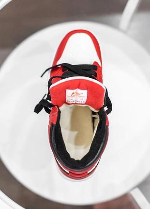 Жіночі кросівки nike air jordan white red (безбренд) — якість люкс, стильні та комфортні 🔥