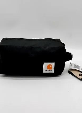 Мужская дорожная косметичка на молнии для туалетных принадлежностей с ручкой для ношения в руке carhartt wip