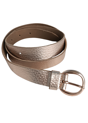 Шикарний шкіряний золотистий ремінь бренду vanzetti німеччина .