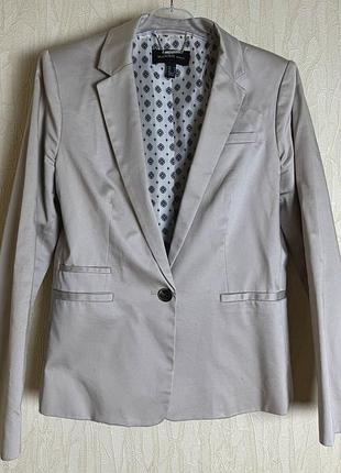 Піджак жіночий mango м бежевий котоновий елегантний з підкладкою