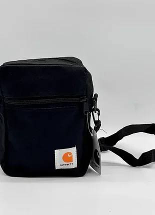 Легкая мужская сумка 20×16×5 см через плечо из полиэстера с отделением на молнии и карманом carhartt для города