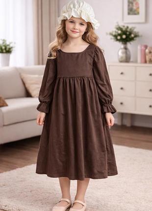 Карнавальний костюм 7-8 сукня з чепчиком попелюшка служниця герда