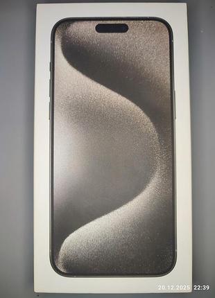 Коробка apple iphone 15 pro max, natural titanium 512gb, a2849 mu6d3ll/a