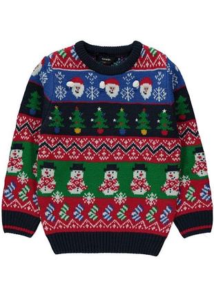 Новорічний светр дитячий на хлопчика 6-7 років
