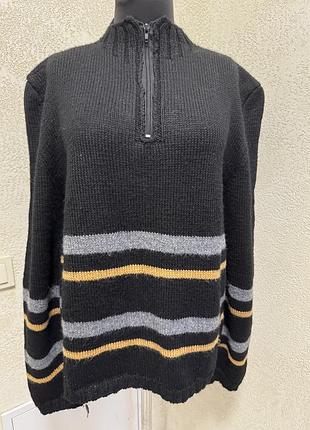 Вовняний светр на блискавці ,кофта