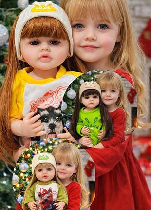 Интерактивная кукла реборн 52 см с волосами и аксессуарами реалистичная музыкальная кукла для девочки