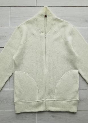 Шерстяной кардиган на молнии, бомбер, р.44-46