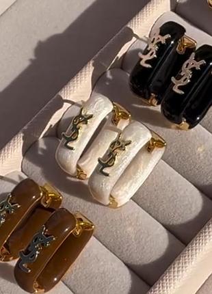 Серьги в стиле ив сен лоран