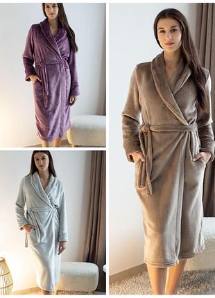 Махровий халат жіночий, махровый халат женский, махровий халат теплий, плюшевий халат теплий, женская халат теплый