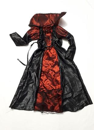 Нова довга атласна сукня чаклунки вампірки королеви