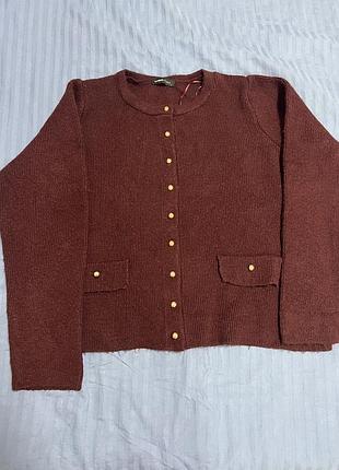 Кардиган жіночий бургунді