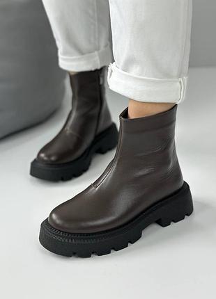 Зимние кожаные ботинки rosta ботинки шоколад кожаные 37-40р код 25664