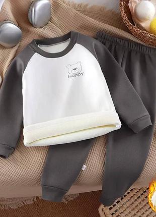 Теплий плюшевий костюм