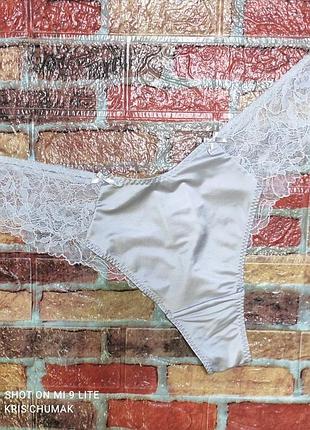 Арт.0352 трусики бразилиана с кружевом от h&amp;m размер евро хl