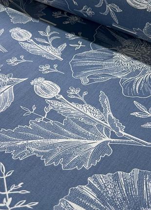 Постільні комплекти з турецького ранфорсу - маківки джинс, 100% бавовна!