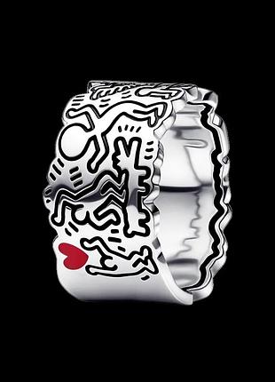 Серебряное кольцо "любовь и люди" 192222c01 50