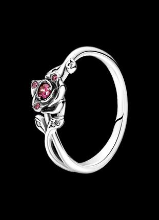 Серебряное кольцо pandora "роза" 190017c01 56
