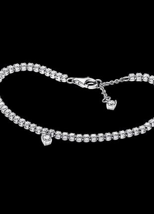Серебряный браслет для шармов пандора"сияющие капли" 592401c01