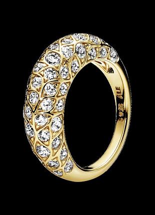 Срібна каблучка пандора в позолоті "спокуса" 168290cz-48