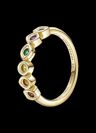 Серебряное кольцо пандора "камни бесконечности" мстители 160779c01 52