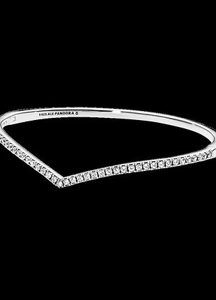 Срібний браслет пандора "блискуча мрія" 597837cz 19
