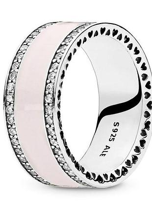 Серебряное кольцо пандора "сердца " 191024en40