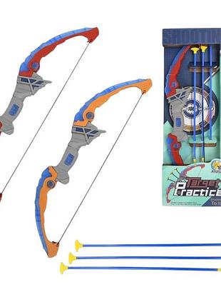 Лук 2 види, підсвічування, 3 стріли на присосці, в коробці 949-1