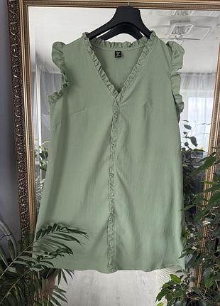 Жіноча сукня вільного крою з воланами на рукавах , shein, розмір l/xl