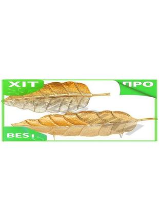 Ve набор металлических блюд лист new version золото 2 штуки для декора интерьера подставка для фруктов n6w_ver