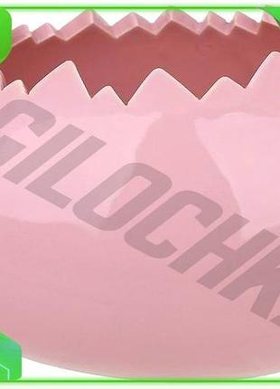 Ve кашпо порцелянове яйце 17х13х10см new version рожеве для квітів та декору вазочка для інтер'єру n6w_ver