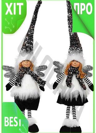 Ve мягкая игрушка ангел blackwhite new version 20х12х75 см для детей интерьерная игрушка для девочки и n6w_ver