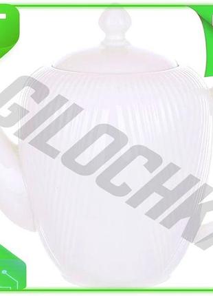 Ve чайник заварювальний white grace new version 1000мл білий фарфор заварник для чаю та трав порцеляно n6w_ver