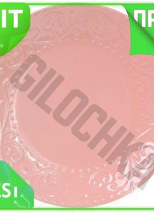 Ve набор обеденных тарелок leeds new version ceramics 6 штук розовые каменная керамика для сервировки n6w_ver