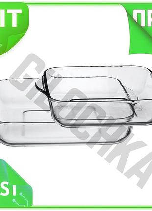 Ve форма для випікання borcam new version квадратна 220х220мм жароміцна зі скла для мікрохвильової печ n6w_ver