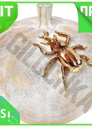 Ve декоративная фигура тыква из new version полистоуна 16.5х16х15.5 см эко-шик для интерьера стильный n6w_ver