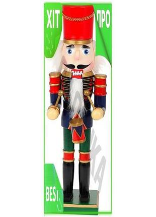 Ve статуэтка щелкунчик с барабаном new version 50см деревянная красный синий зеленый для декора интерь n6w_ver