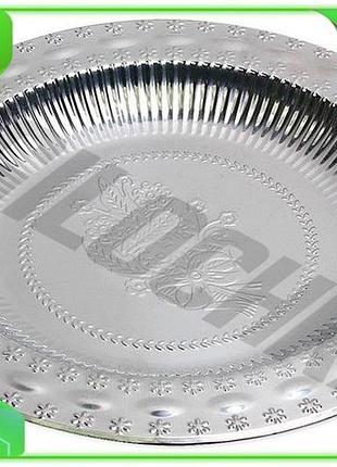 Ve піднос kamille з нержавіючої new version сталі 39,5 см з квітковим декором для кухні сервірувальний n6w_ver