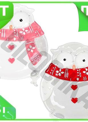 Ve набор керамических тарелок совушкин new version уют для сервировки 4 персон 17,2х15,8 см посуда для n6w_ver