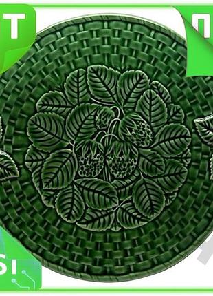 Ve блюдо bordallo pinheiro morango new version керамическое 37х32 см сервировочное для стола с ручками n6w_ver