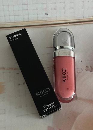 Kiko milanp 3d hydro lipgloss блеск для губ с эффектом объема тон 07 - pink magnolia