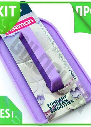 Ve утюжок кондитерский fissman для new version мастики и крема сиреневый шпатель пластиковый для декор n6w_ver