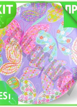 Ve тарелка плоская fissman flower new version из бамбукового волокна 28см для сервировки стола посуда n6w_ver