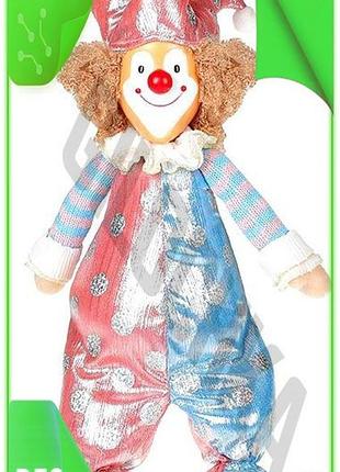 Ve мягкая игрушка клоун тиффани new version розовый с голубым для детей 19х13х48 см кукла для игры n6w_ver