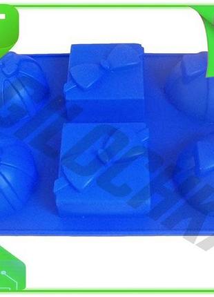 Ve силиконовая форма для маффинов new version hauser 6 бантиков 285х180х40мм противень для выпечки дес n6w_ver