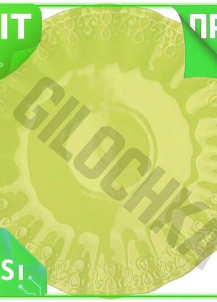 Ve керамічні тарілки chalkida набір new version 6 круглих зелених для сервірування столу посуд для їжі n6w_ver