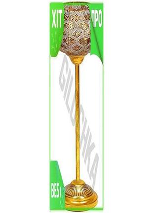 Ve свічник декоративний cornel на new version нозі зі скляною колбою для інтер'єру та романтичного веч n6w_ver