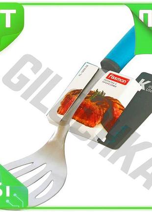 Ve лопатка з прорізами fissman new version з нержавіючої сталі 33см кухонна лопатка для смаження та пе n6w_ver