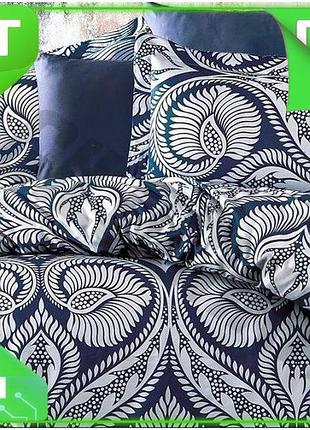 Ve комплект постельного белья belizza new version roman denim евро сатин 100% хлопок для сна и отдыха n6w_ver