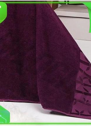 Ve махрове простирадло belizza gold new version bordo 200х220 см бамбукова для сну гіпоалергенна бордо n6w_ver